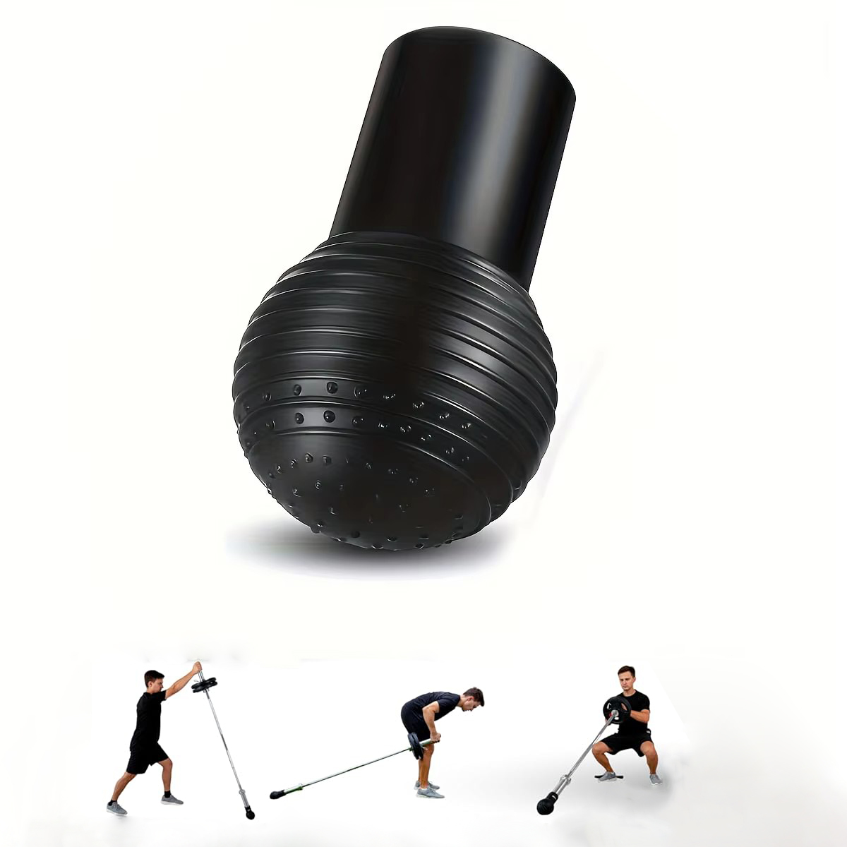 Landmine Barbell Attachment - อุปกรณ์เสริมทุ่นระเบิดสําหรับ Barbell ใช้งานง่ายด้วย 360 ° การหมุน,