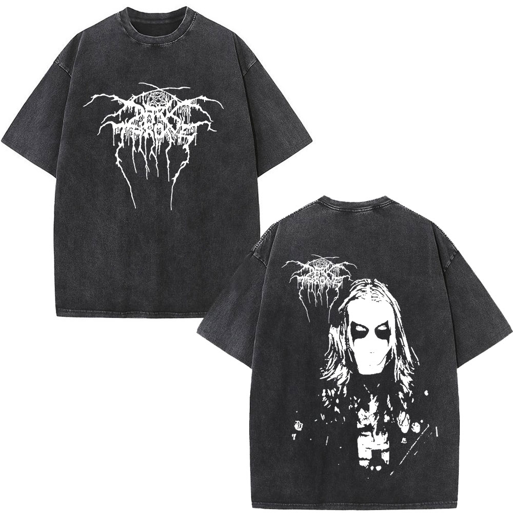 Crossfit Mayhem - Mayhem Darkthrone Vintage ล้างเสื้อยืด Death Black