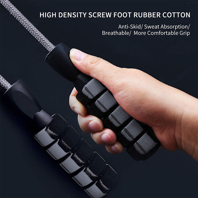 Jump Rope Speed Bearing - เชือกกระโดดแบบเบาพิเศษ แข็งแรงทนทาน ผลิตจากไนลอนคุณภาพสูง พร้อมลูกปืนความเร็วสูง สายรัดข้อมือกันเหงื่อ ผลิตจาก