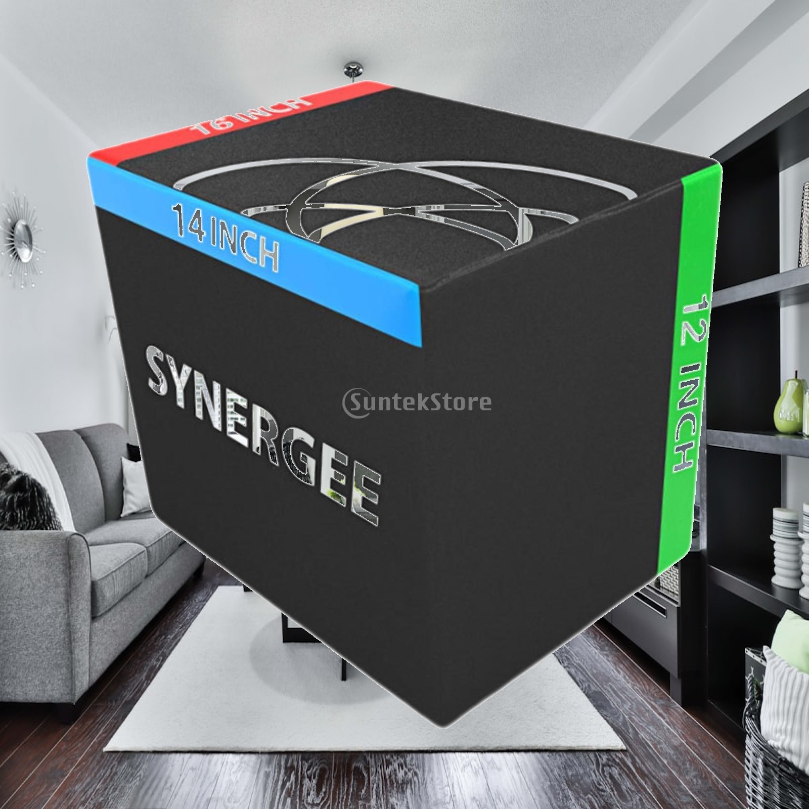 Box Jump Plyo - กล่องกระโดดพลัยโอเมตริก สำหรับออกกำลังกายที่บ้าน ป้องกันการลื่น ใช้ฝึกความคล่องตัวและเสริมสร้างความแข็งแรง