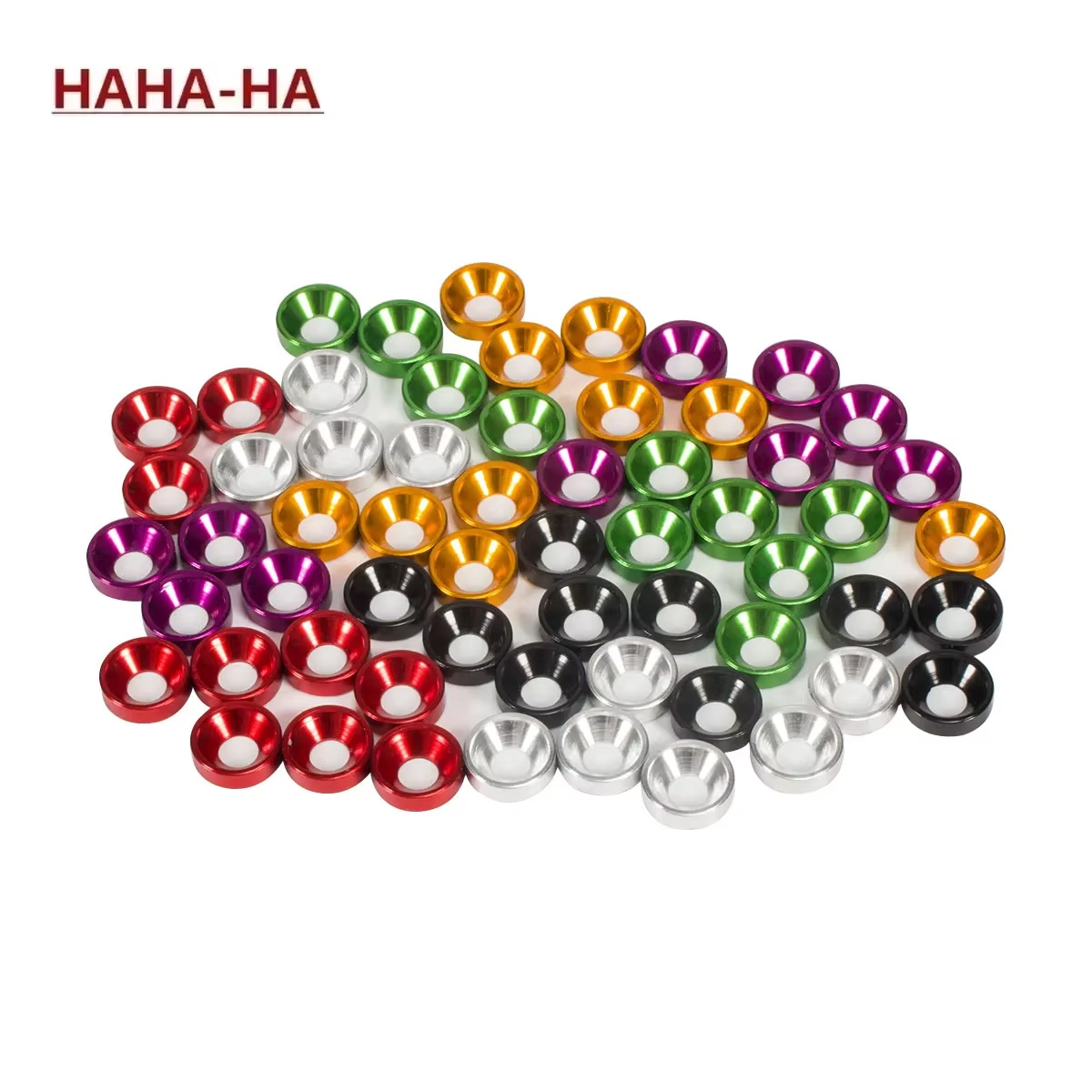 Head Racket Boom - อลูมิเนียม M3 Anodized Countersunk เครื่องซักผ้าสําหรับ RC