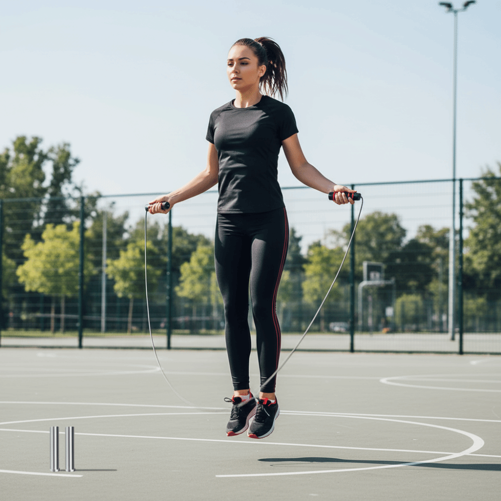 Jump Rope Speed Bearing - เชือกกระโดดปรับความยาวได้ ด้ามจับโฟมนุ่มสบาย เชือกกระโดดความเร็วสูง ระบบลูกปืน เชือกกระโดดปรับได้