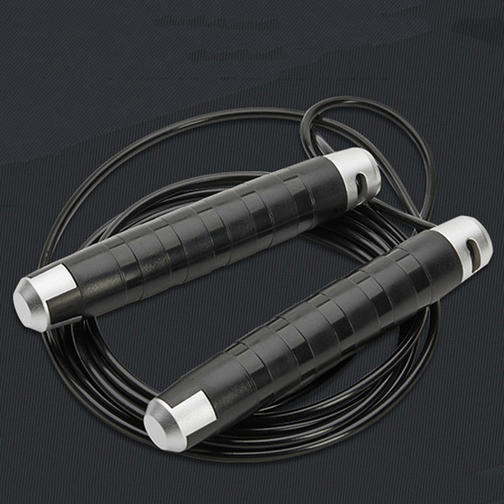 เชือกกระโดดเหล็กสีดำ ระบบลูกปื - Jump Rope Speed Bearing บทวิจารณ์และราคา