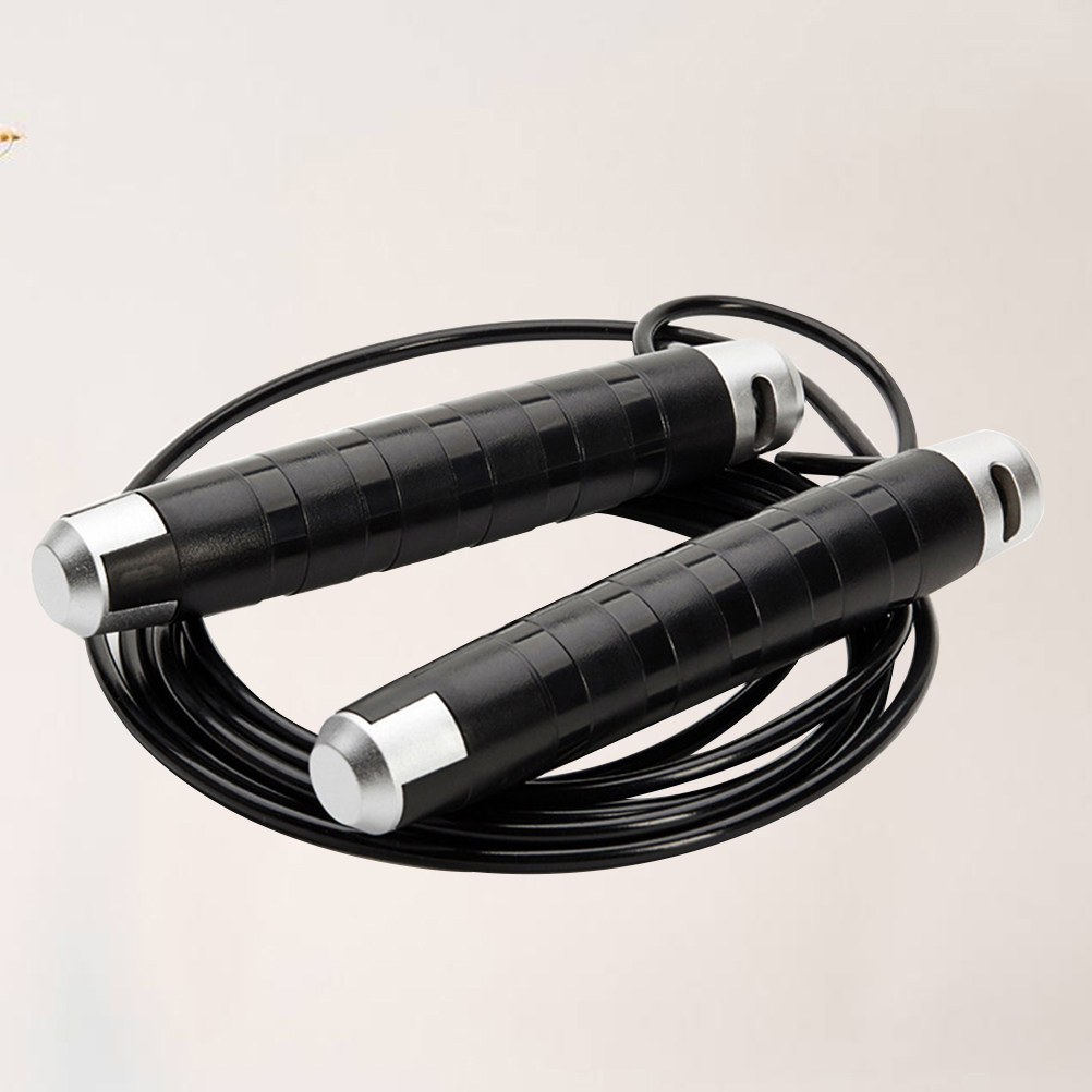 เชือกกระโดดเหล็กสีดำ ระบบลูกปื - Jump Rope Speed Bearing บทวิจารณ์และราคา