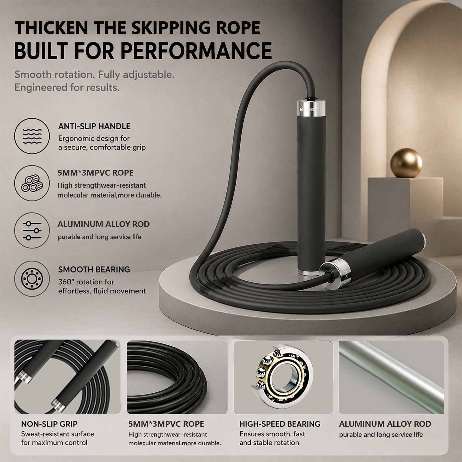 เชือกกระโดดสำหรับออกกำลังกาย ช - Skipping Rope Pvc บทวิจารณ์และราคา