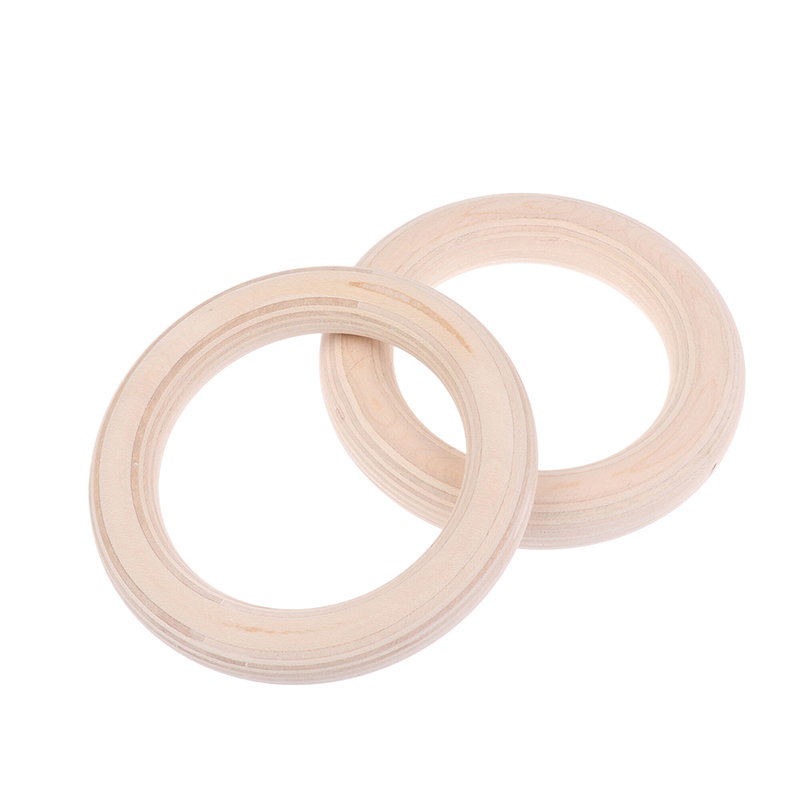 ห่วงยิมนาสติกแบบพกพา 2 ชิ้น/คู - Gymnastic Ring Wood บทวิจารณ์และราคา