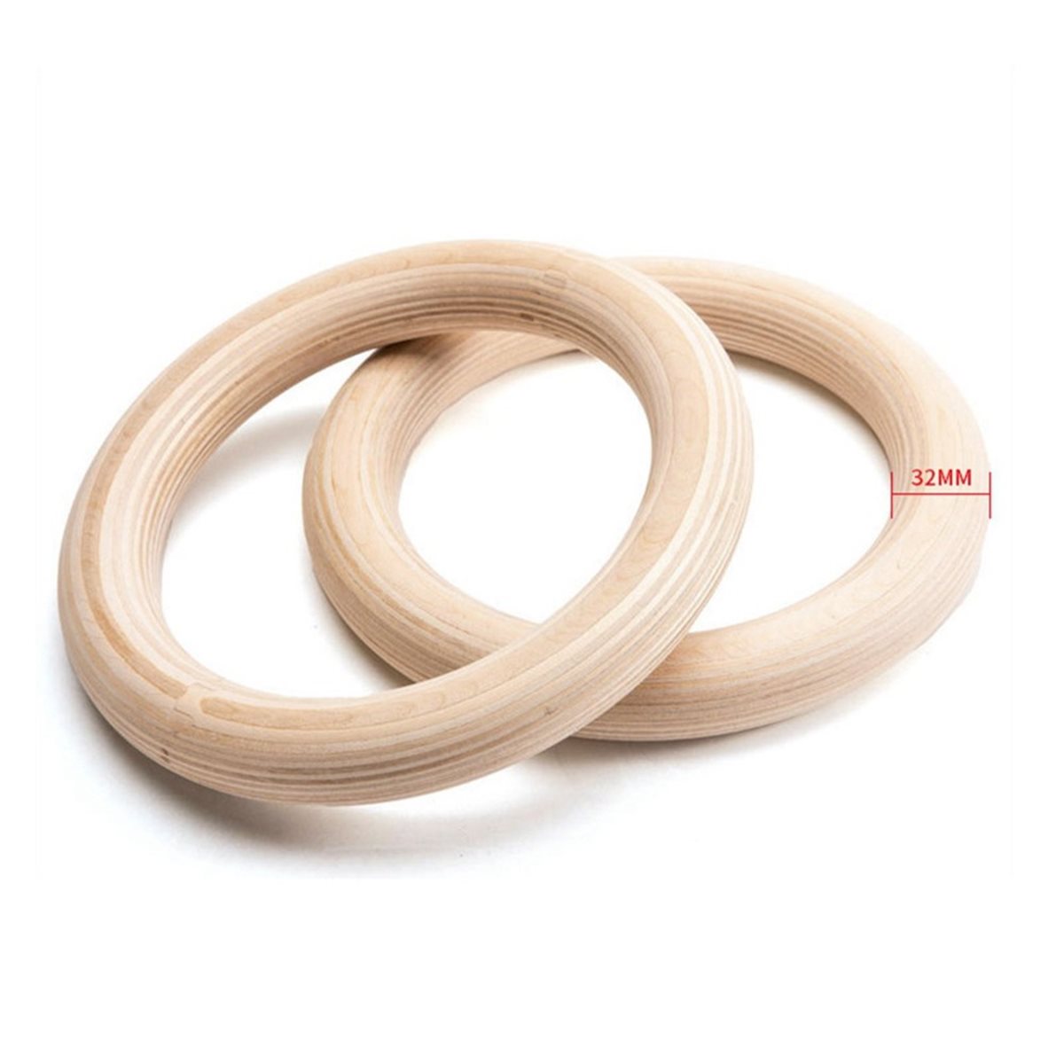 โปรโมชั่นฤดูร้อน ชุด 2 ชิ้น ห่ - Gymnastic Ring Wood บทวิจารณ์และราคา