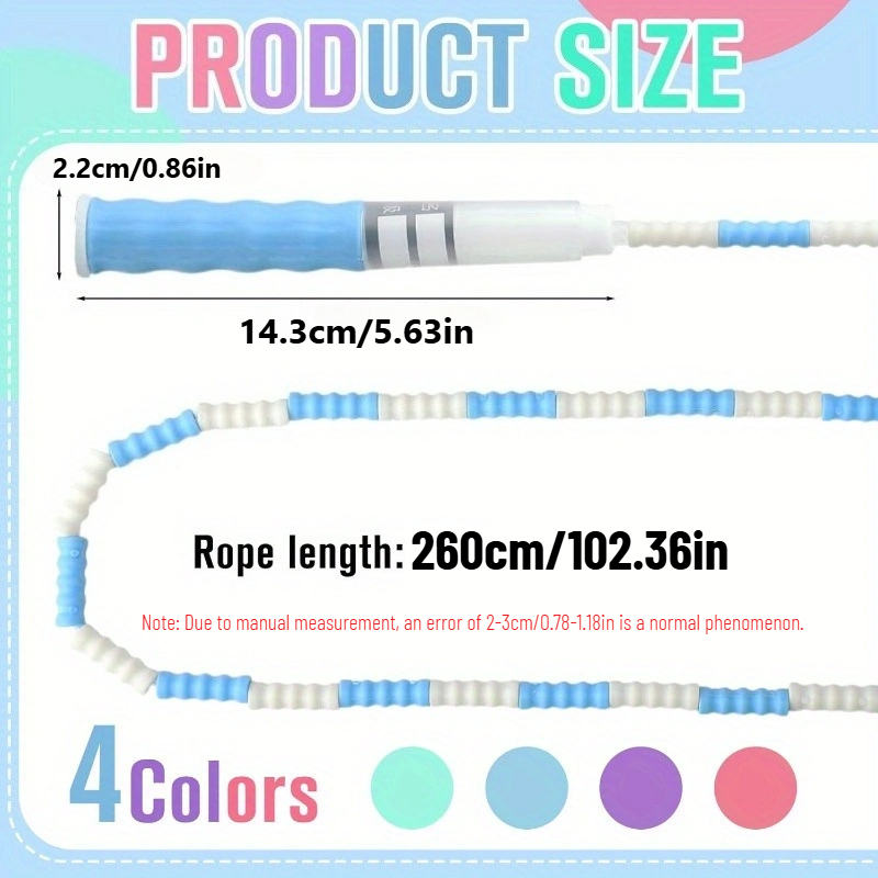 เชือกกระโดดแบบลูกปัดนุ่ม ข้อต่ - Skipping Rope Pvc บทวิจารณ์และราคา