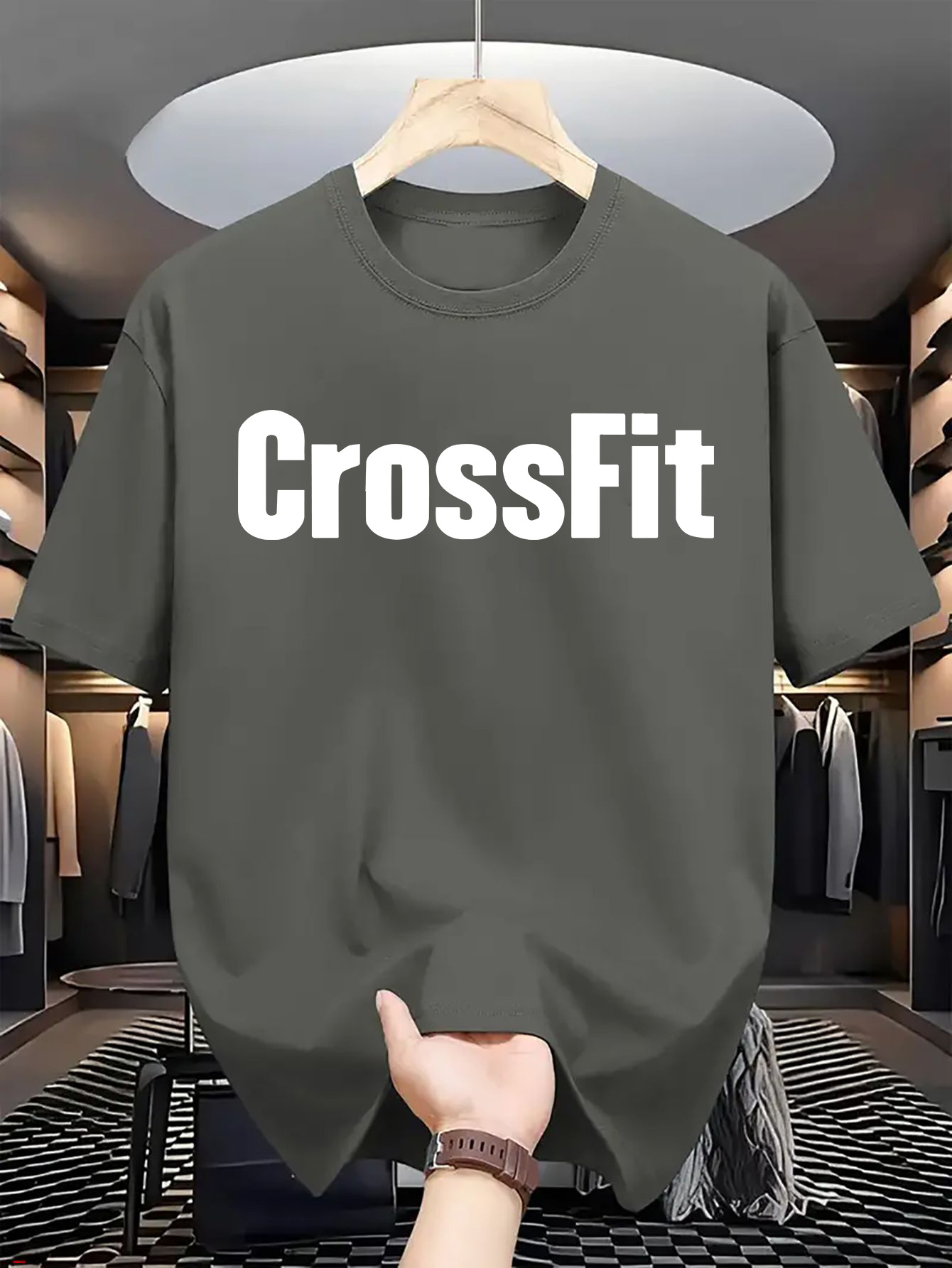 เสื้อยืดแขนสั้นคอกลมผ้าฝ้าย 10 - Crossfit Mayhem บทวิจารณ์และราคา
