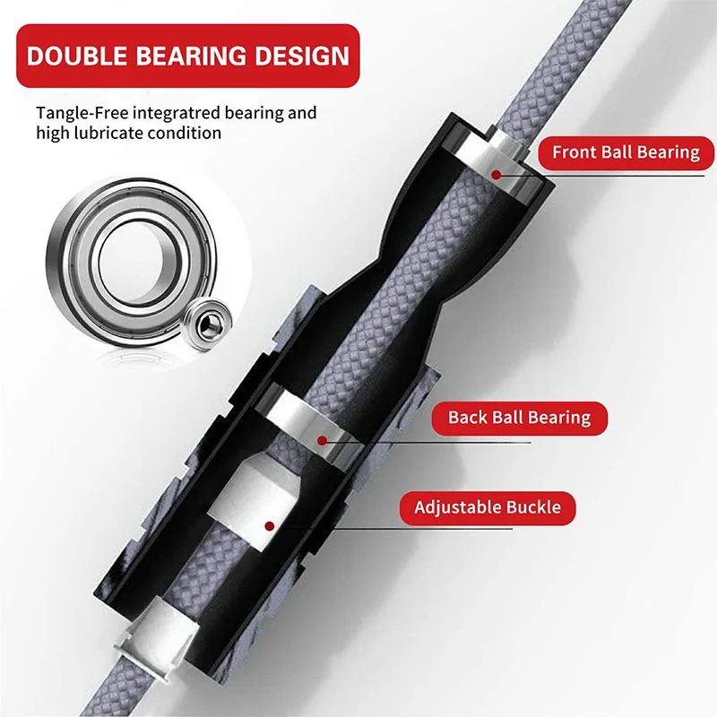 เชือกกระโดดแบบเบาพิเศษ แข็งแรง - Jump Rope Speed Bearing บทวิจารณ์และราคา