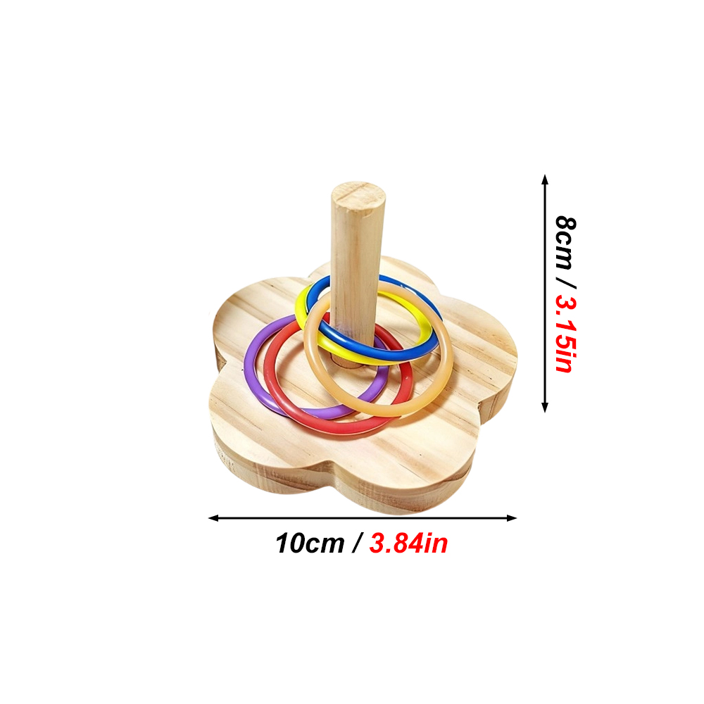 ของเล่นฝึกสมองนกแก้วไม้ 1 ชิ้น - Gymnastic Ring Wood บทวิจารณ์และราคา