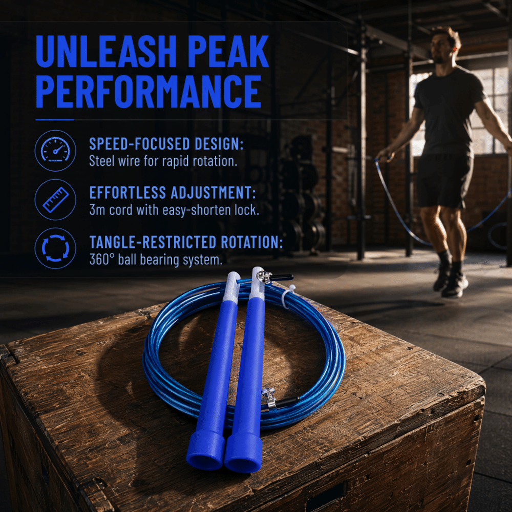 เชือกกระโดดแบบพกพา ทำจากลวดเหล - Skipping Rope Pvc บทวิจารณ์และราคา