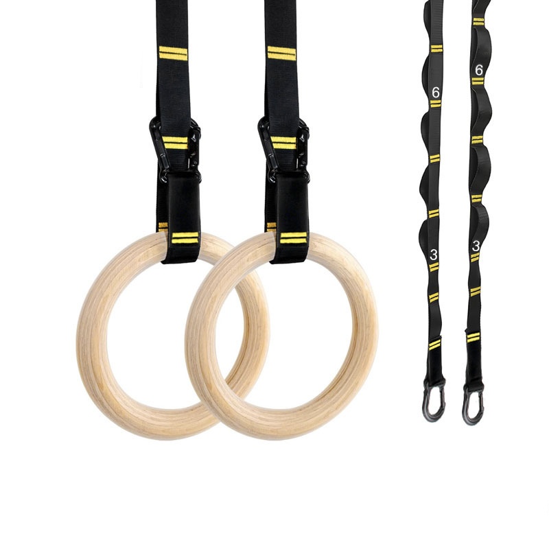 ห่วงยิมนาสติกแบบดึงขึ้นขนาด 28 - Gymnastic Ring Wood บทวิจารณ์และราคา