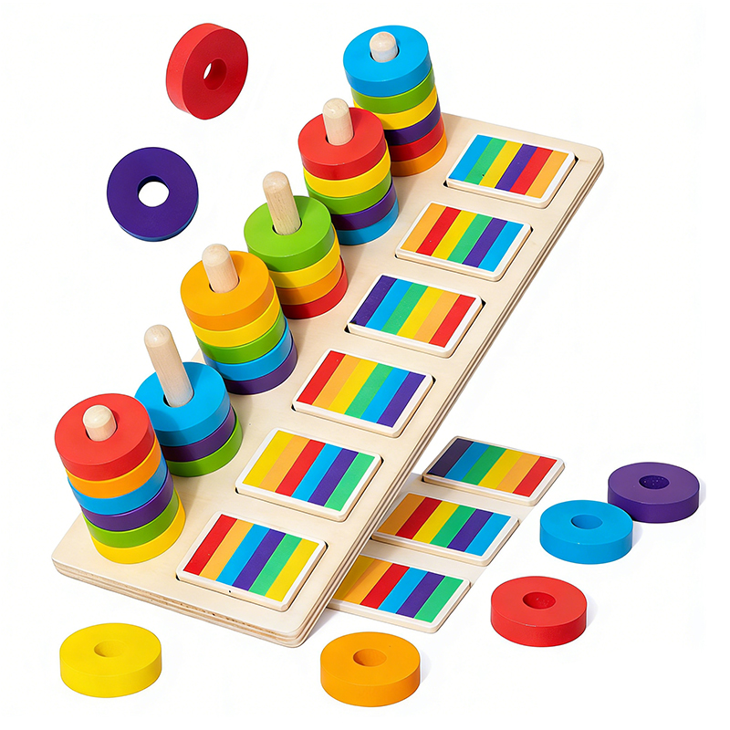 มอนเตสซอรี่ การฝึกความจำ เกมจั - Gymnastic Ring Wood บทวิจารณ์และราคา